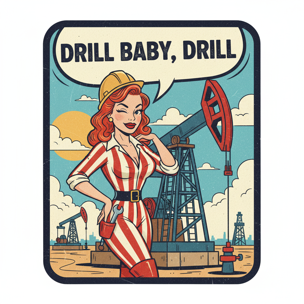 Drill, baby, Drill Sticker
