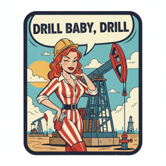 Drill, baby, Drill Sticker
