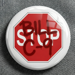 Stop Bill C-9 Button