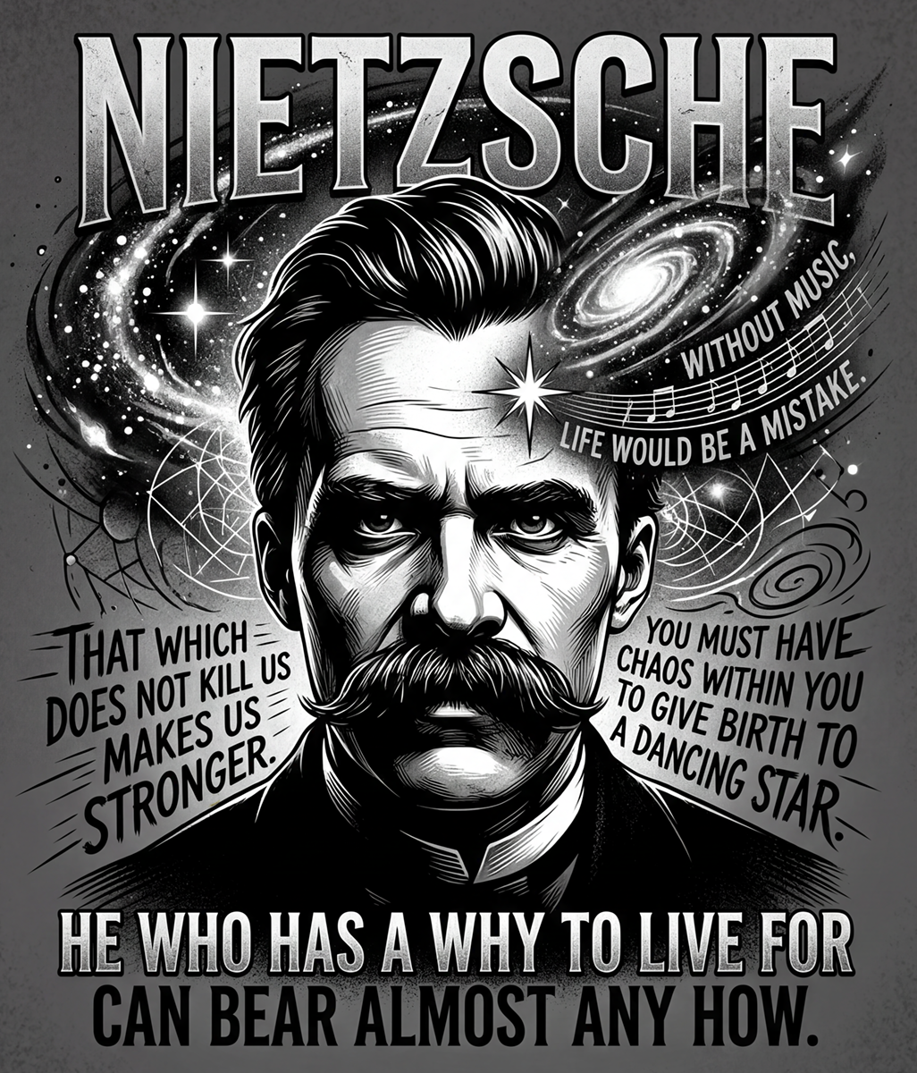 Nietzsche Quotes Sticker