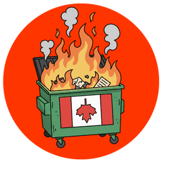 Canada Dumpster Fire Sticker