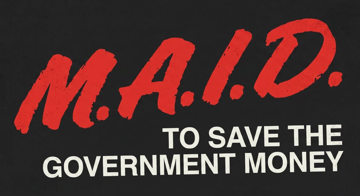 MAID To Save the Government Money Sticker