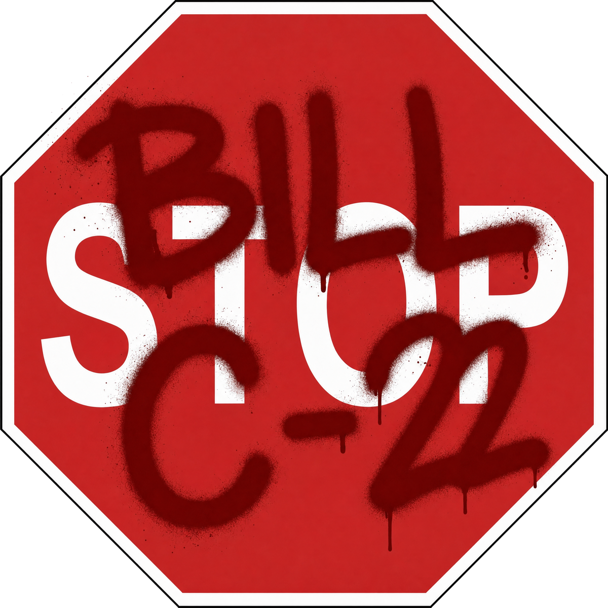 Stop Bill C-22 Sticker
