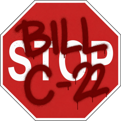 Stop Bill C-22 Sticker