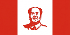 Mao Flag Sticker