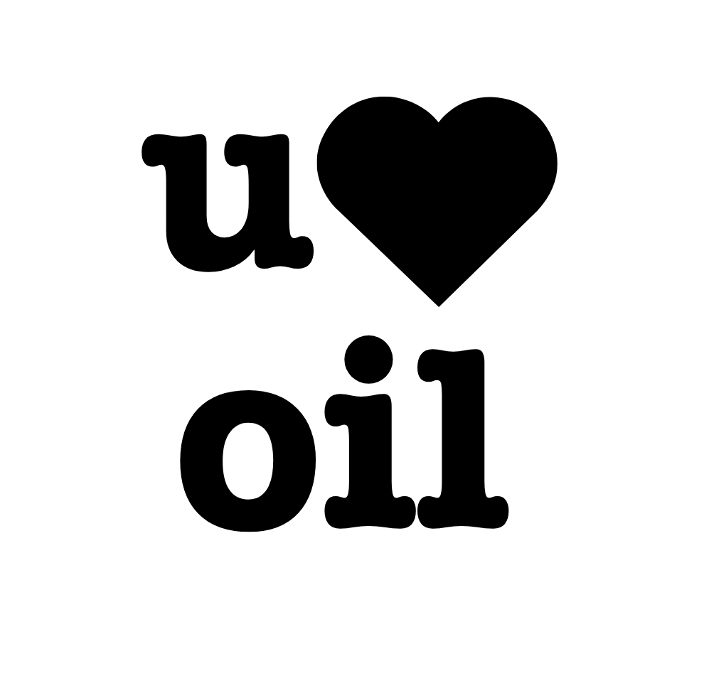 U Heart Oil Sticker