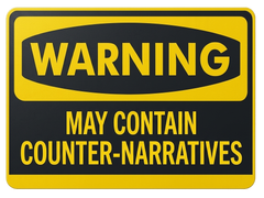 May Contain Counter-Narratives Sticker